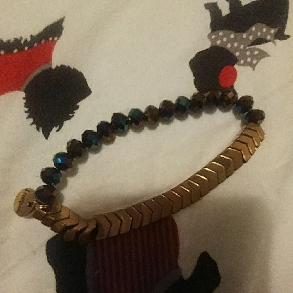 Beautiful gemstone bead bracelet and gold